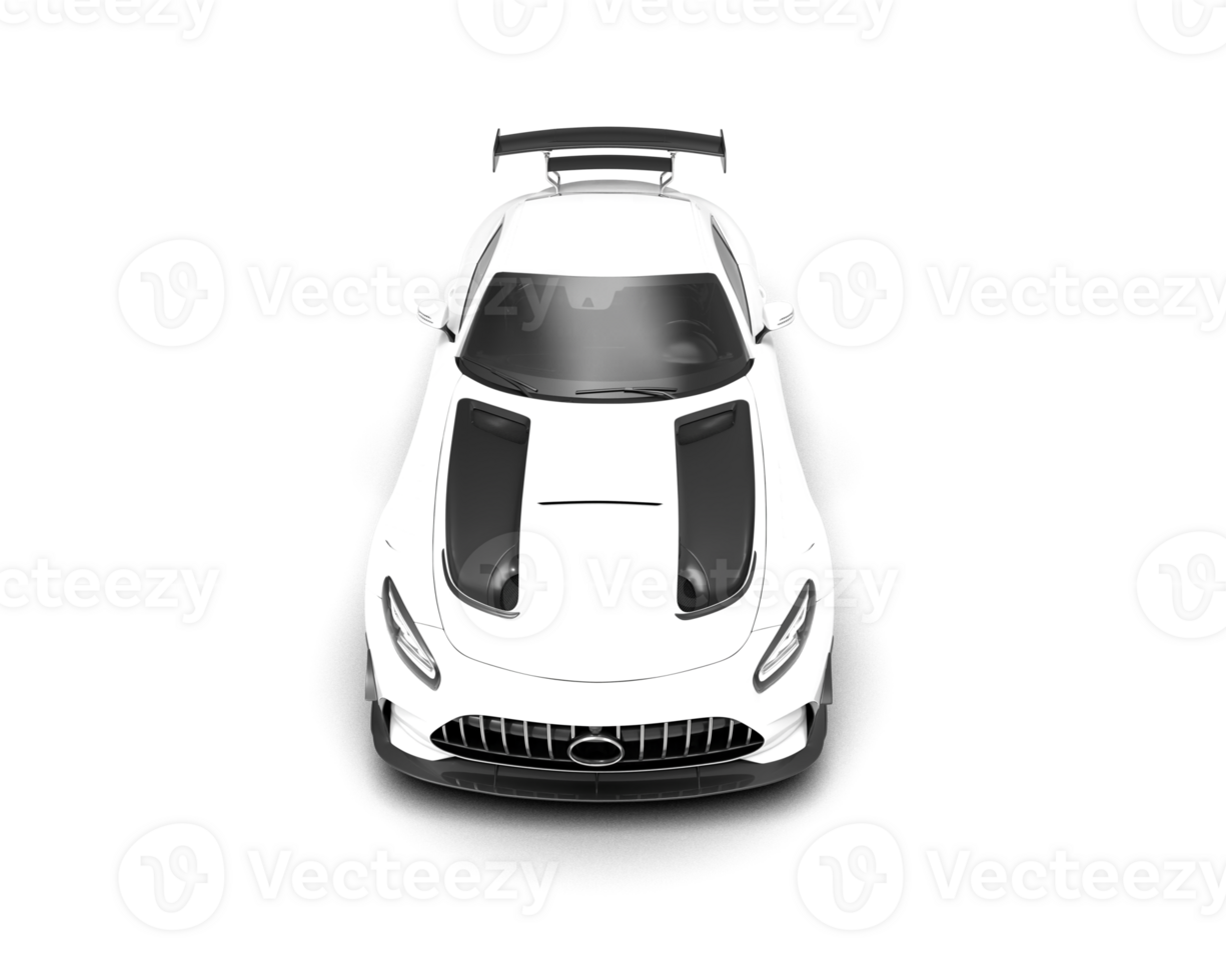 Realistic sport car isolated on background. 3d rendering - illustration png
