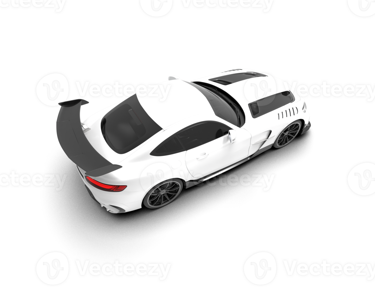 Realistic sport car isolated on background. 3d rendering - illustration png