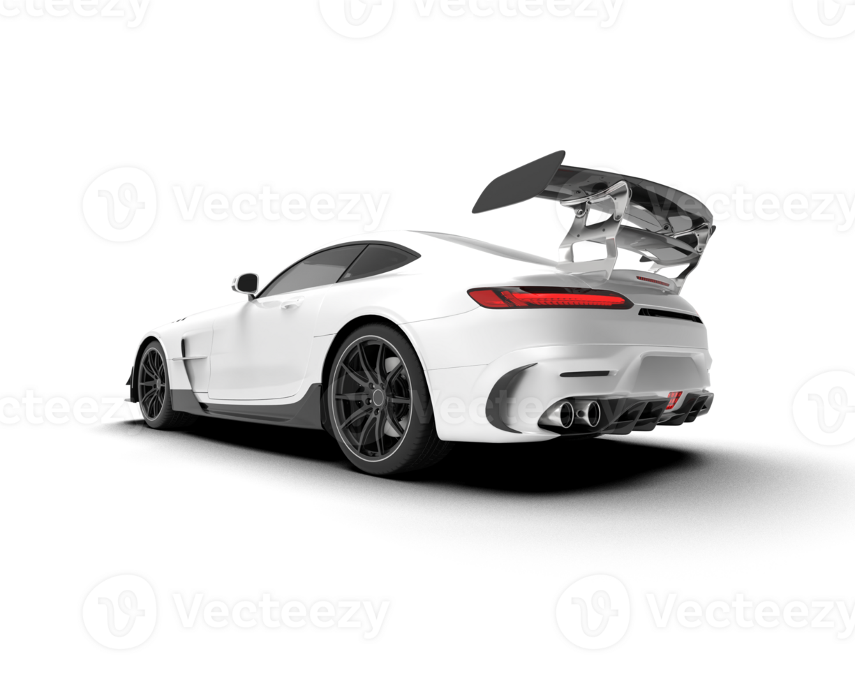 Realistic sport car isolated on background. 3d rendering - illustration png
