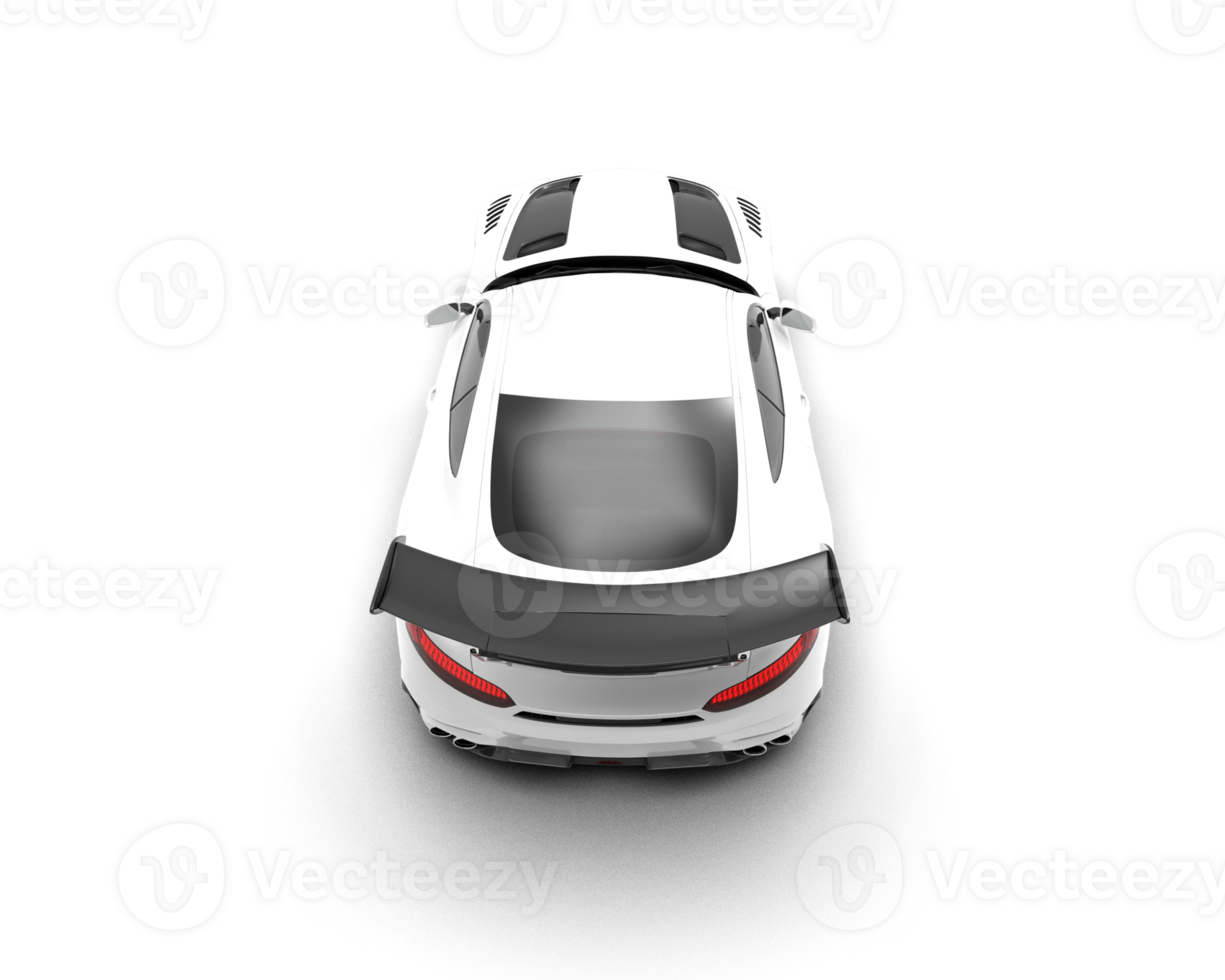 Realistic sport car isolated on background. 3d rendering - illustration png