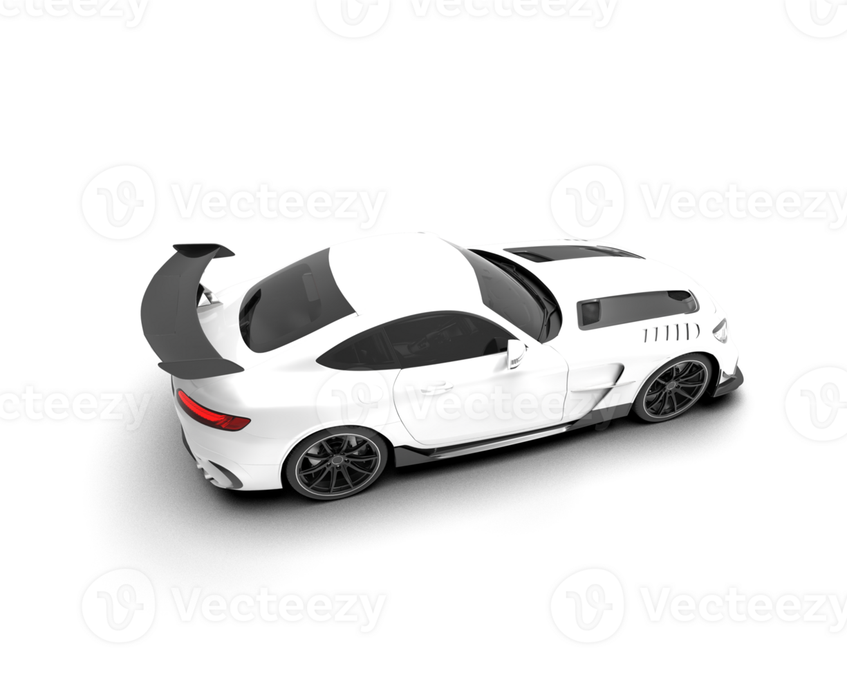 Realistic sport car isolated on background. 3d rendering - illustration png