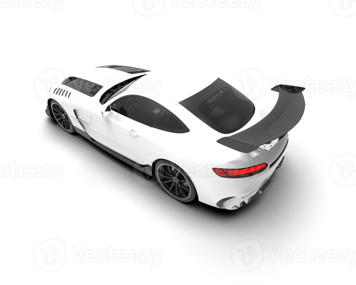 Realistic sport car isolated on background. 3d rendering - illustration png