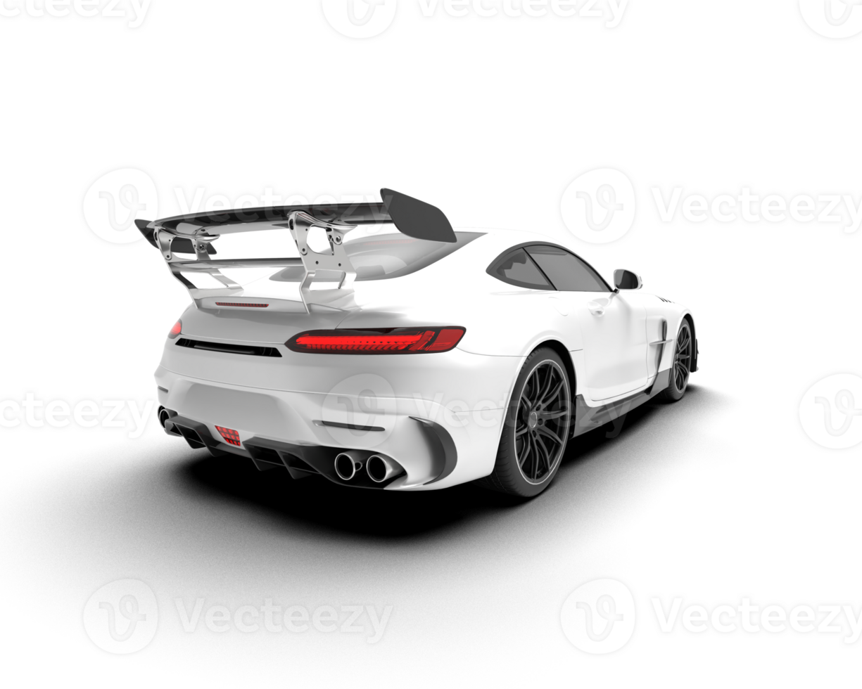 Realistic sport car isolated on background. 3d rendering - illustration png