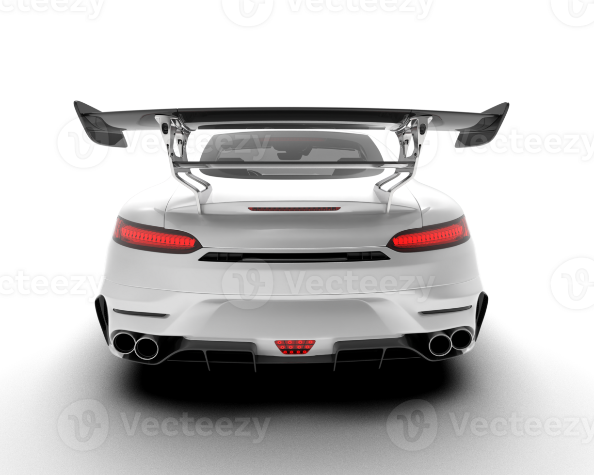 Realistic sport car isolated on background. 3d rendering - illustration png