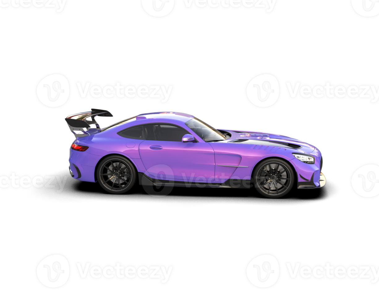 Realistic sport car isolated on background. 3d rendering - illustration png