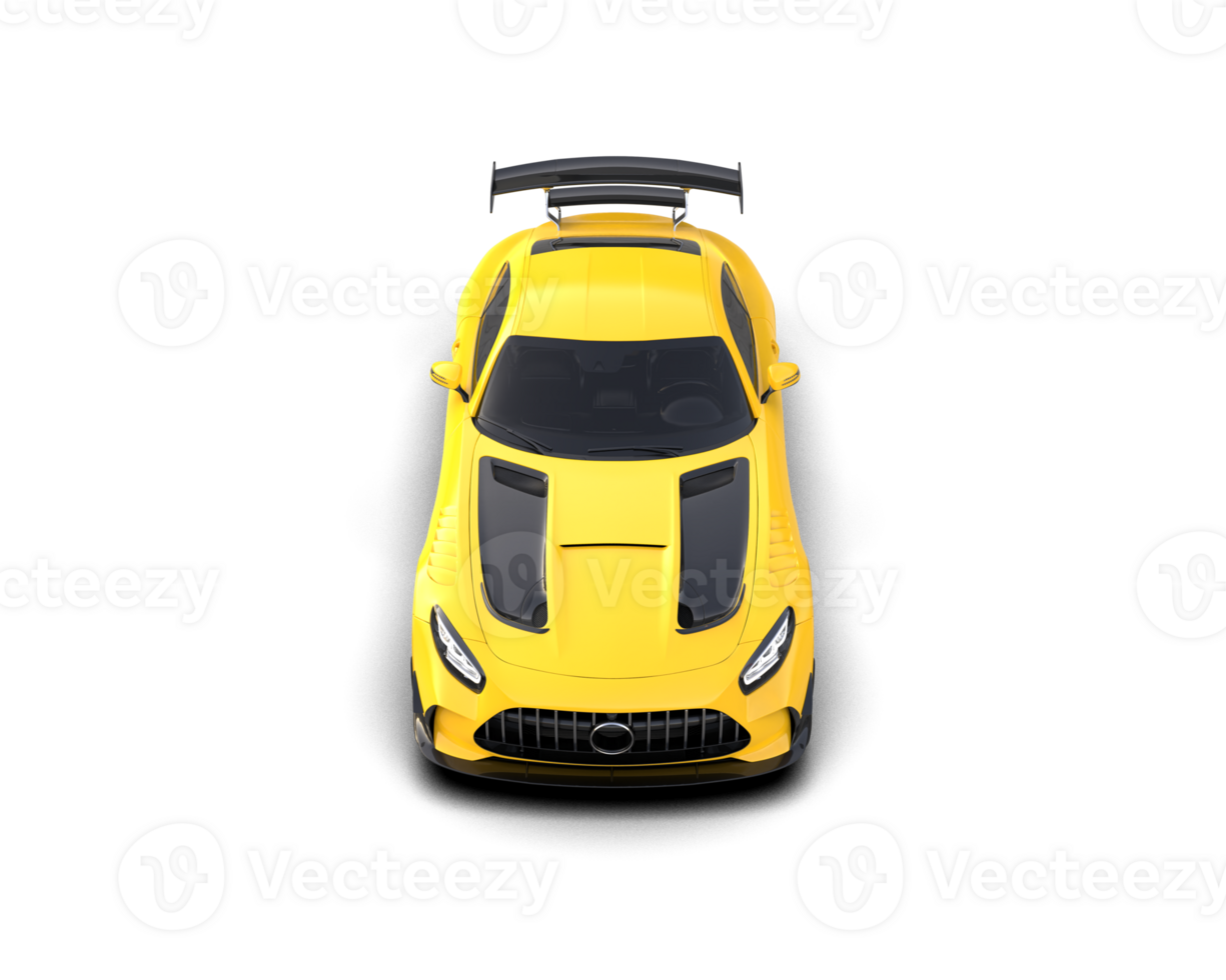 Realistic sport car isolated on background. 3d rendering - illustration png