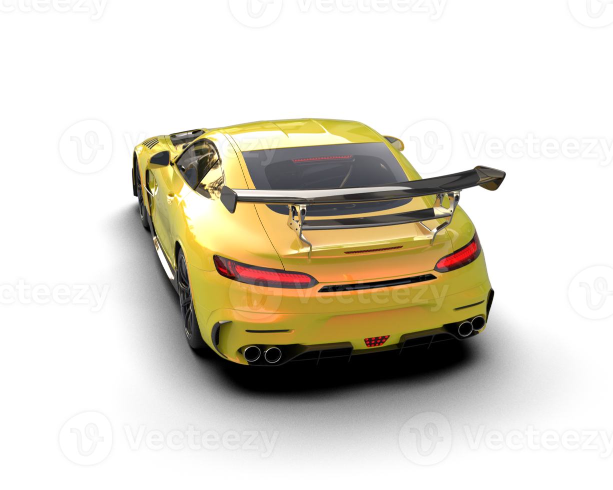 Realistic sport car isolated on background. 3d rendering - illustration png