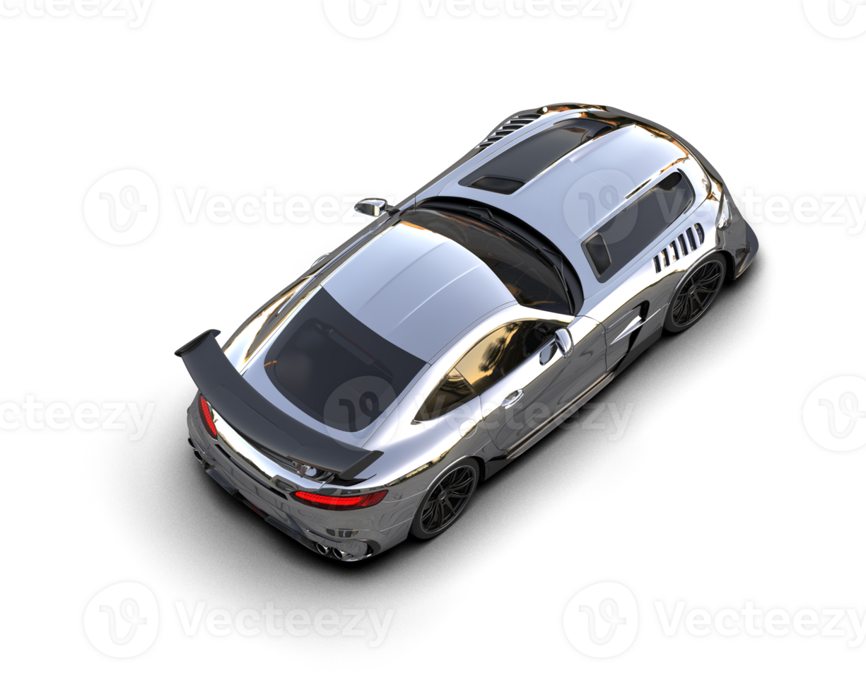 Realistic sport car isolated on background. 3d rendering - illustration png