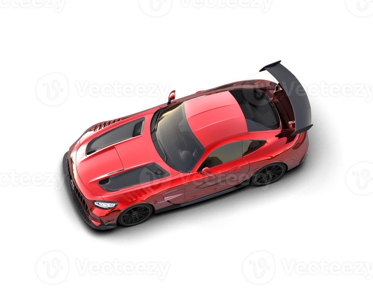 Realistic sport car isolated on background. 3d rendering - illustration png