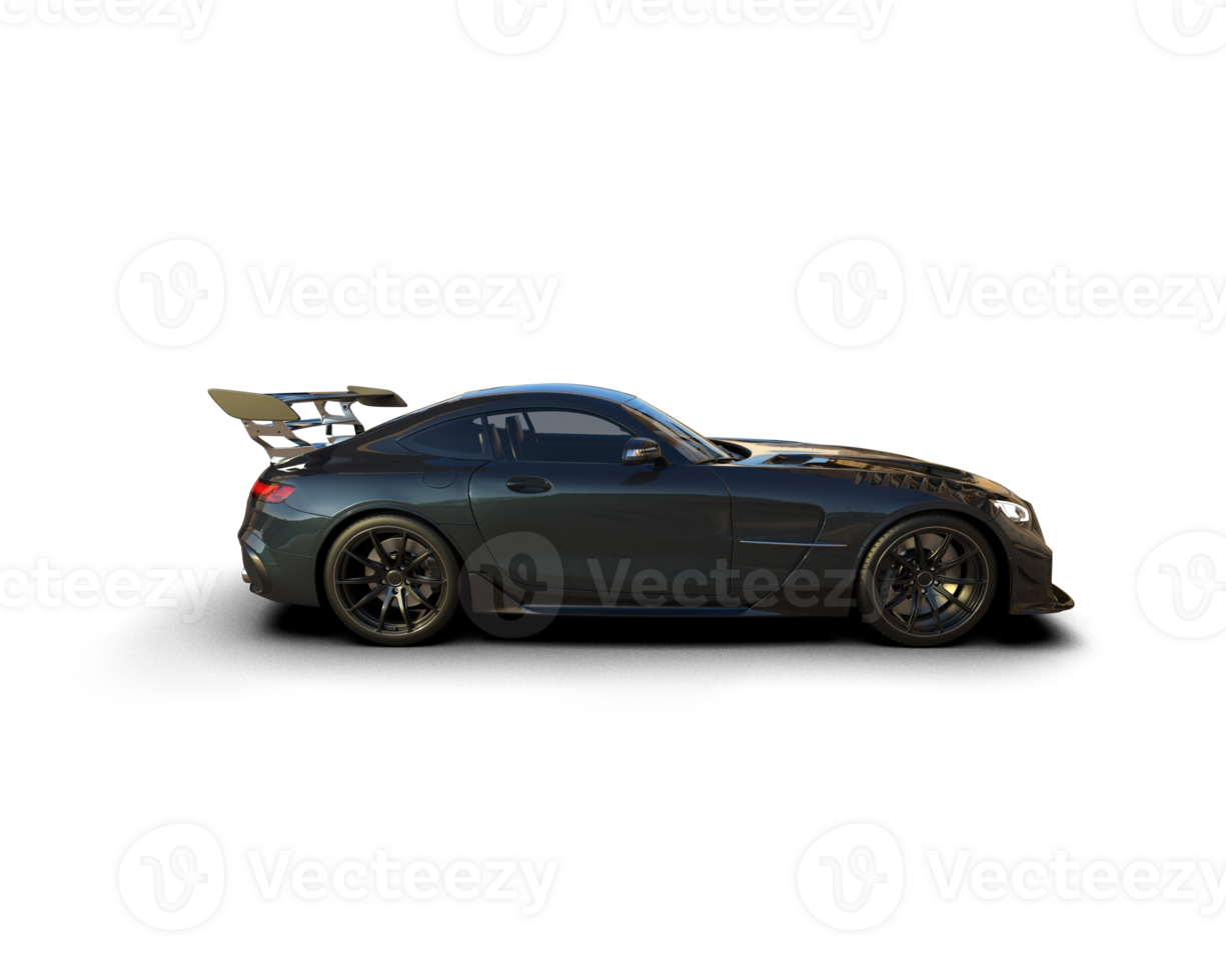 Realistic sport car isolated on background. 3d rendering - illustration png