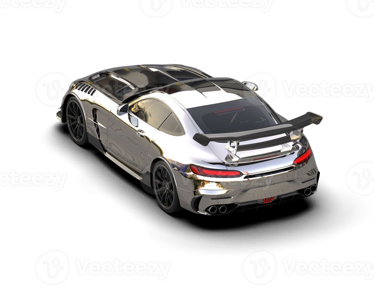 Realistic sport car isolated on background. 3d rendering - illustration png