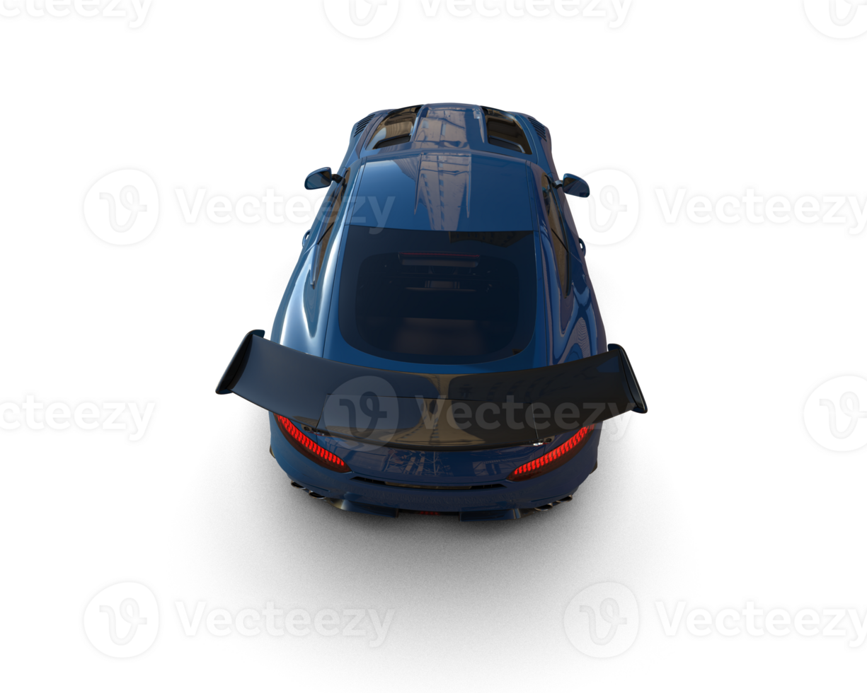 Realistic sport car isolated on background. 3d rendering - illustration png
