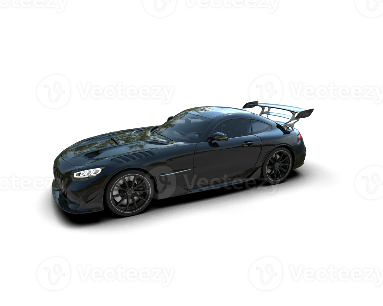 Realistic sport car isolated on background. 3d rendering - illustration png