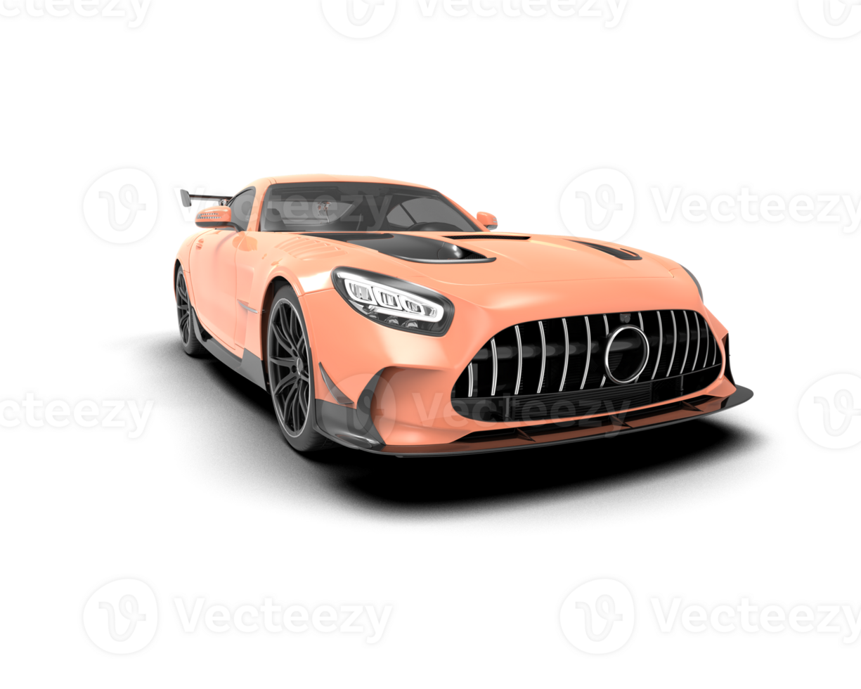 Realistic sport car isolated on background. 3d rendering - illustration png