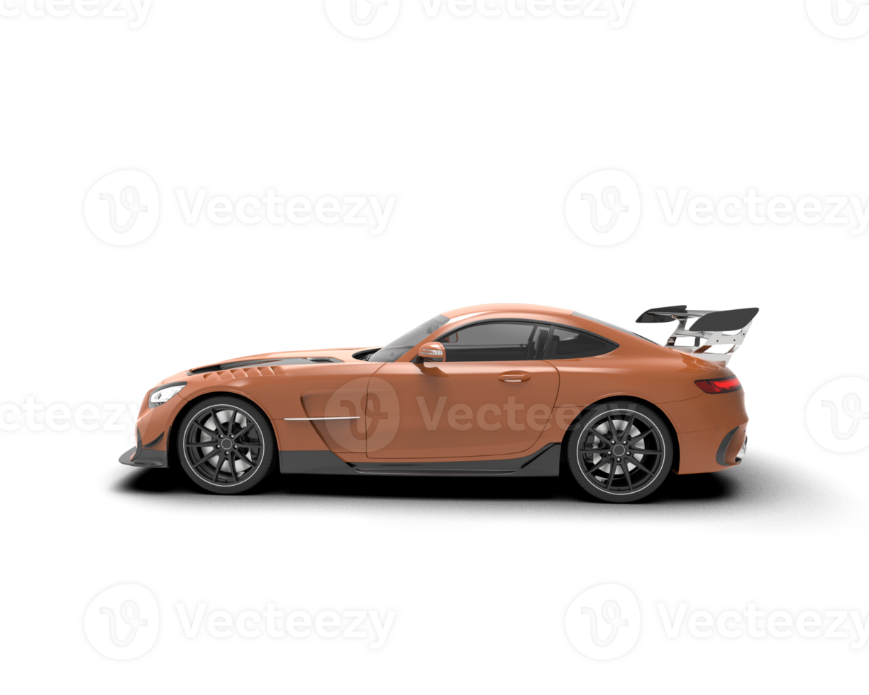 Realistic sport car isolated on background. 3d rendering - illustration png