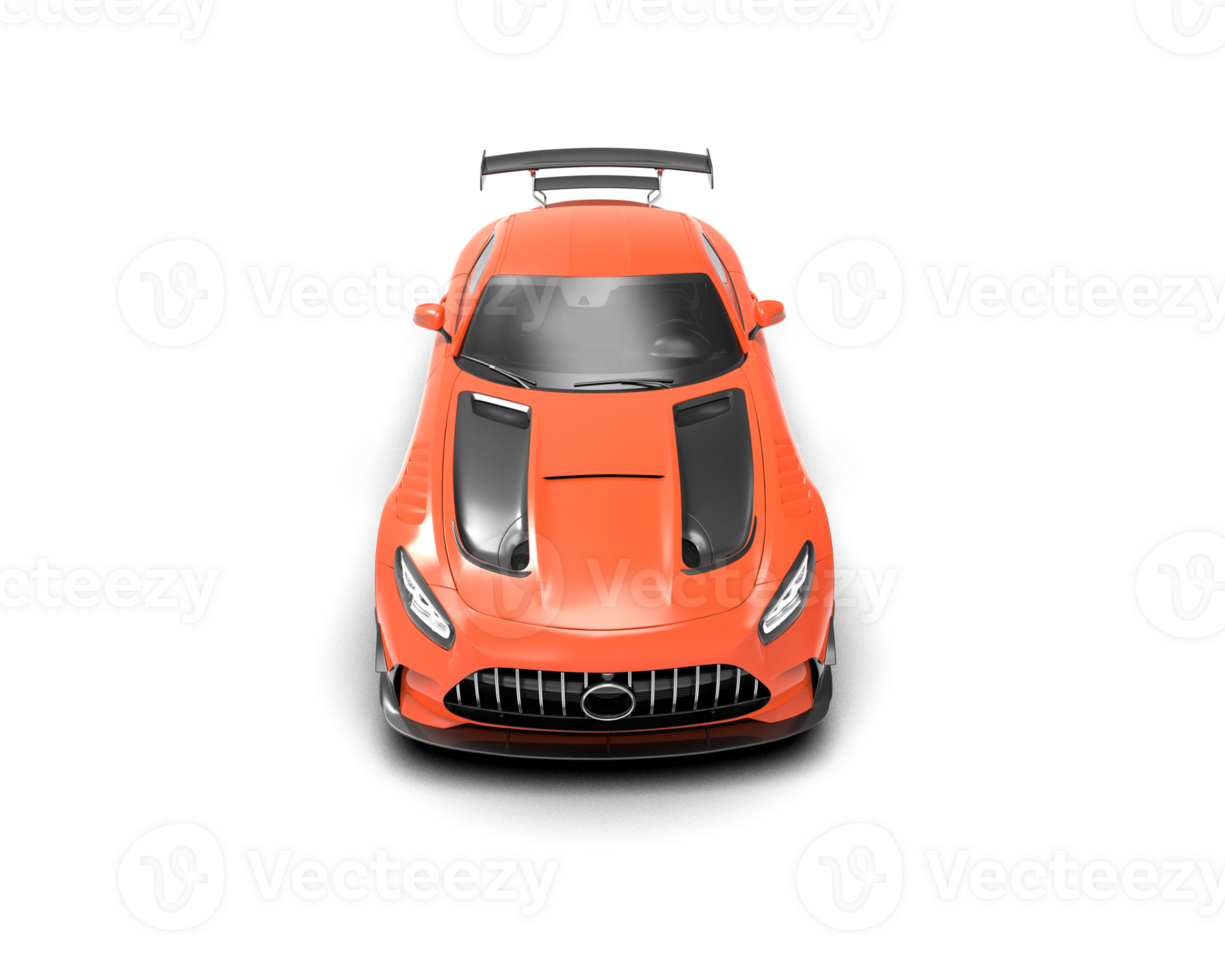 Realistic sport car isolated on background. 3d rendering - illustration png