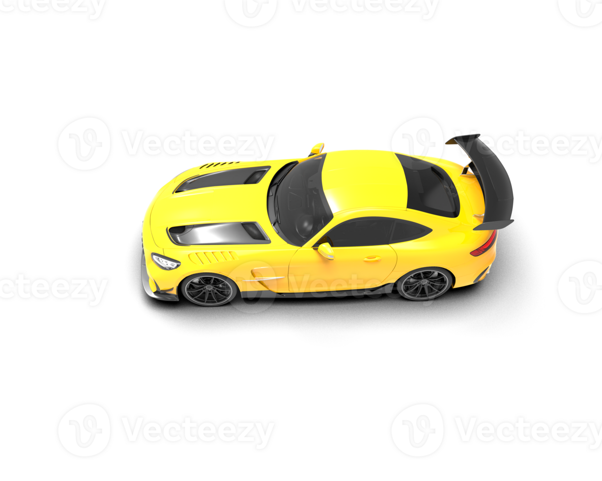 Realistic sport car isolated on background. 3d rendering - illustration png