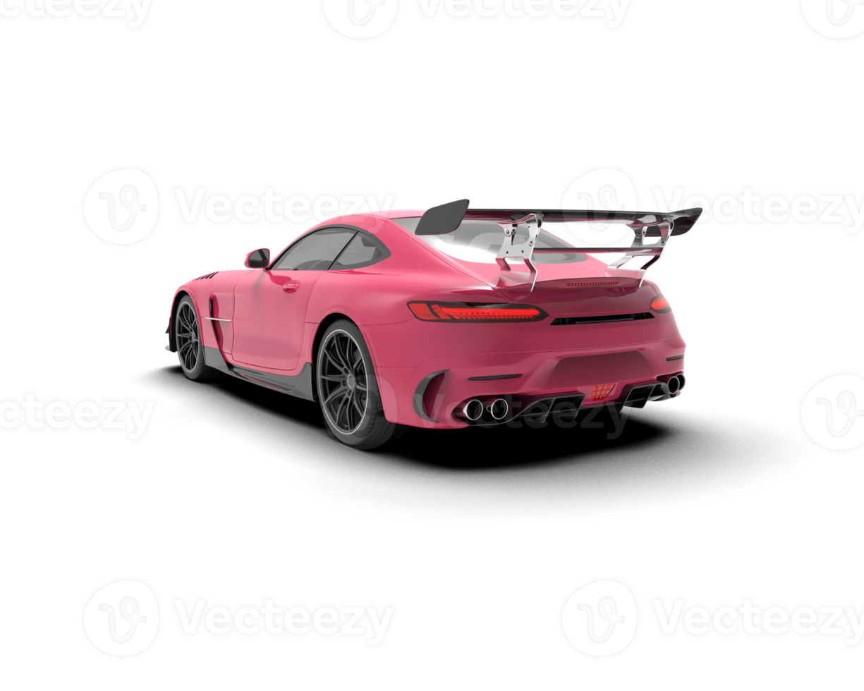 Realistic sport car isolated on background. 3d rendering - illustration png