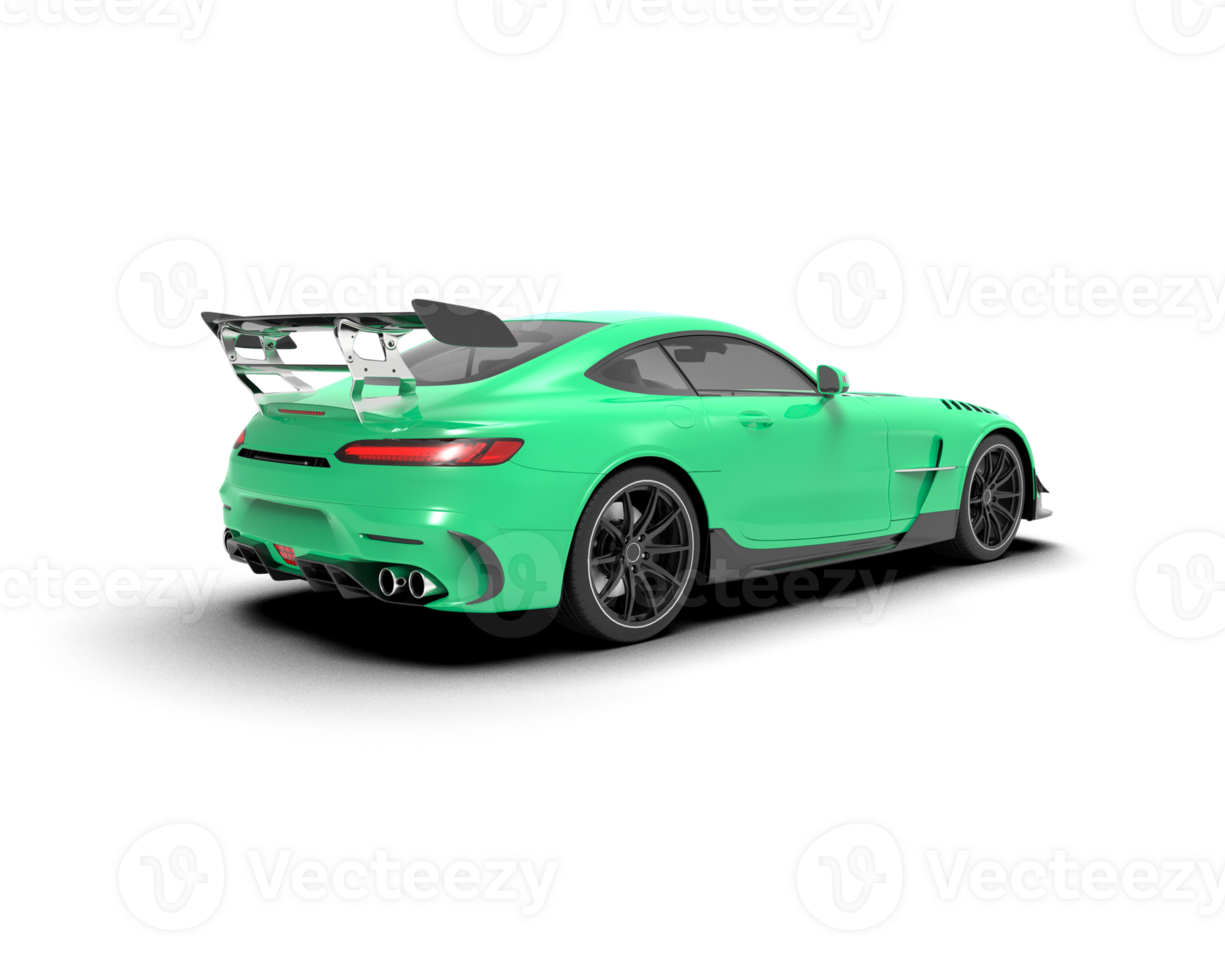Realistic sport car isolated on background. 3d rendering - illustration png