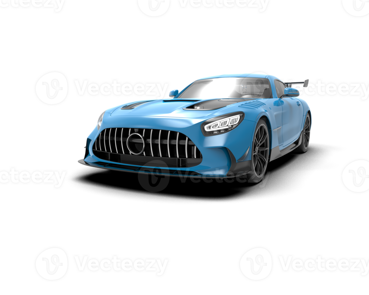 Realistic sport car isolated on background. 3d rendering - illustration png
