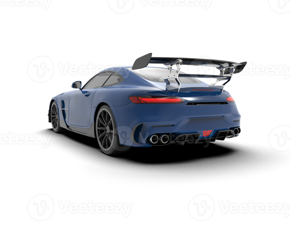 Realistic sport car isolated on background. 3d rendering - illustration png