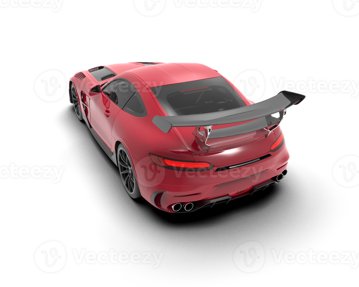 Realistic sport car isolated on background. 3d rendering - illustration png