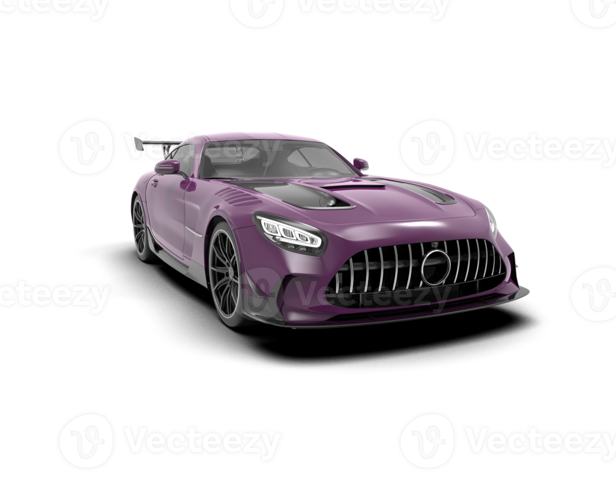 Realistic sport car isolated on background. 3d rendering - illustration png