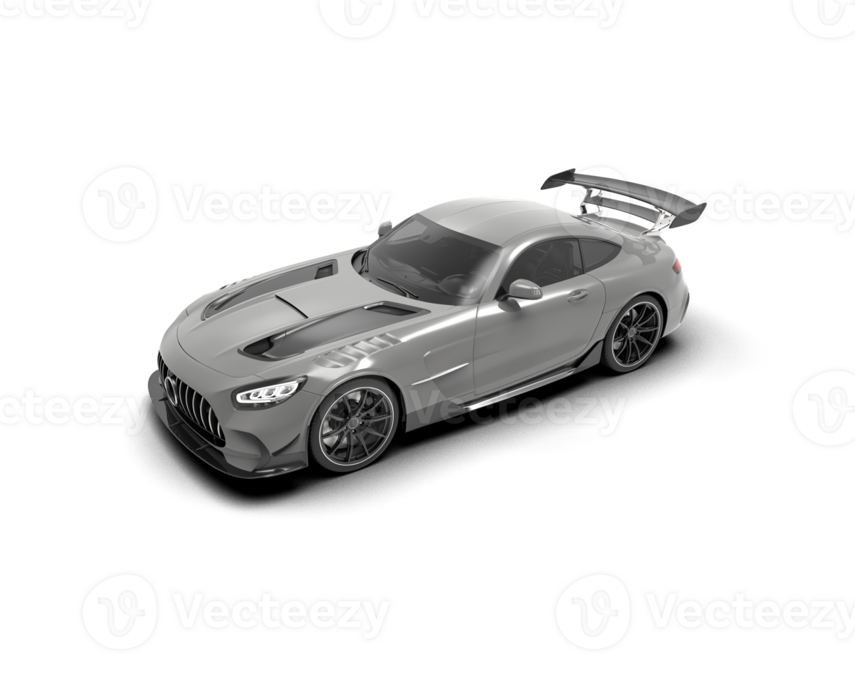 Realistic sport car isolated on background. 3d rendering - illustration png