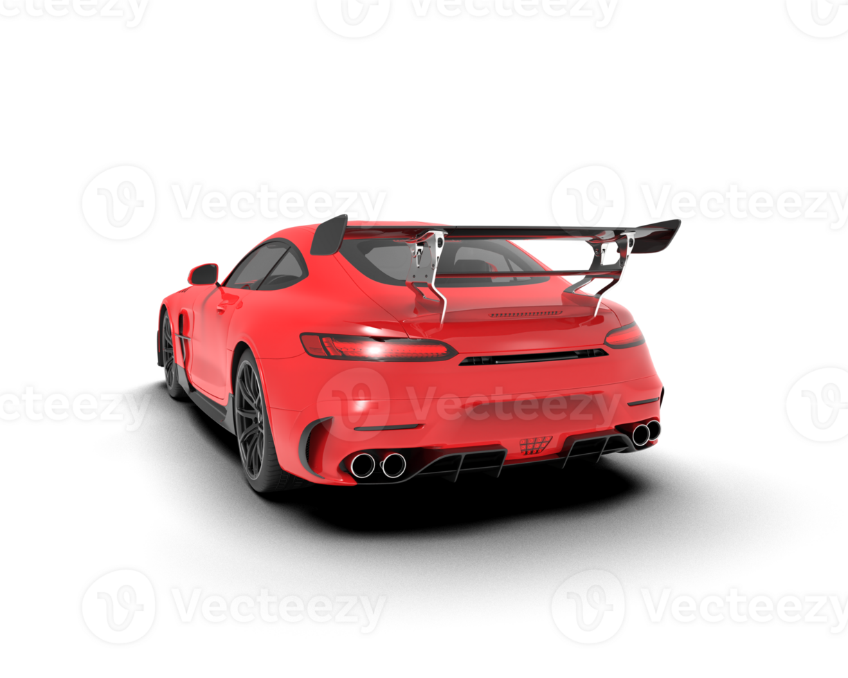 Realistic sport car isolated on background. 3d rendering - illustration png