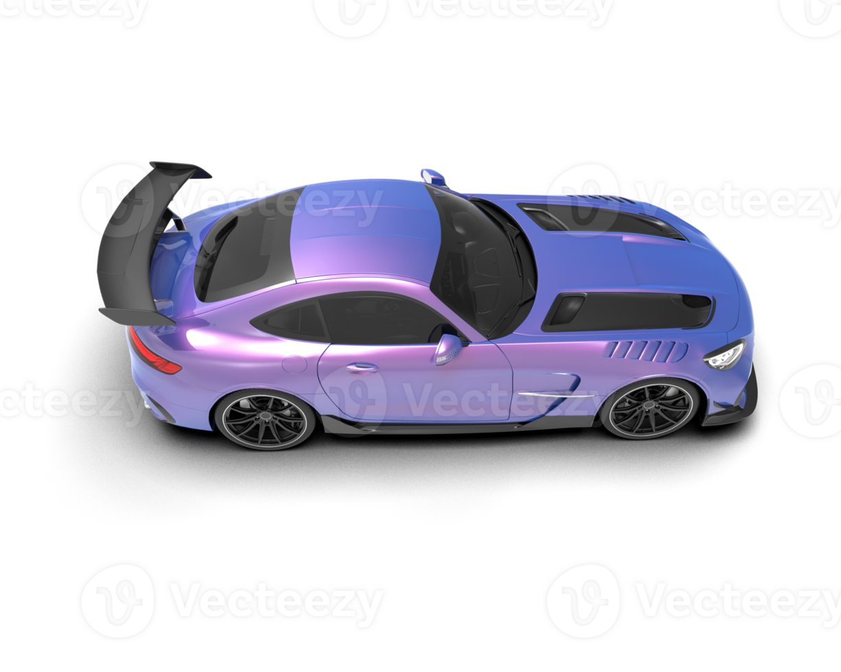 Realistic sport car isolated on background. 3d rendering - illustration png