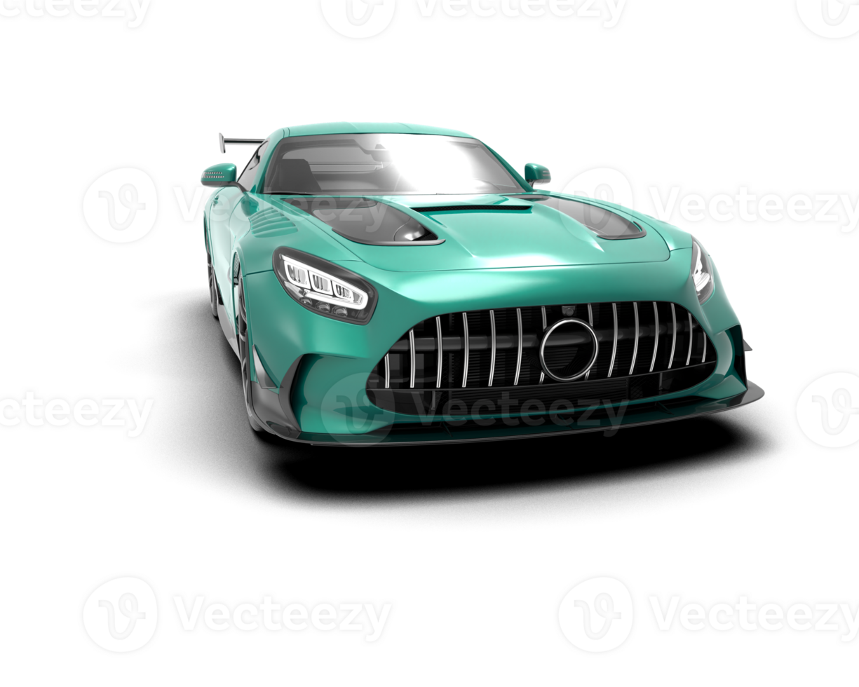 Realistic sport car isolated on background. 3d rendering - illustration png
