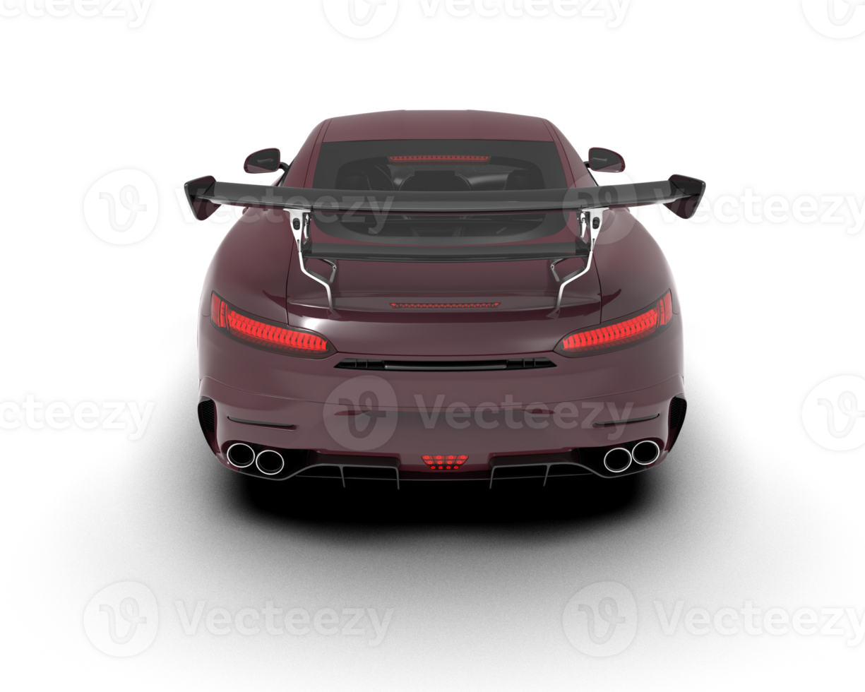Realistic sport car isolated on background. 3d rendering - illustration png