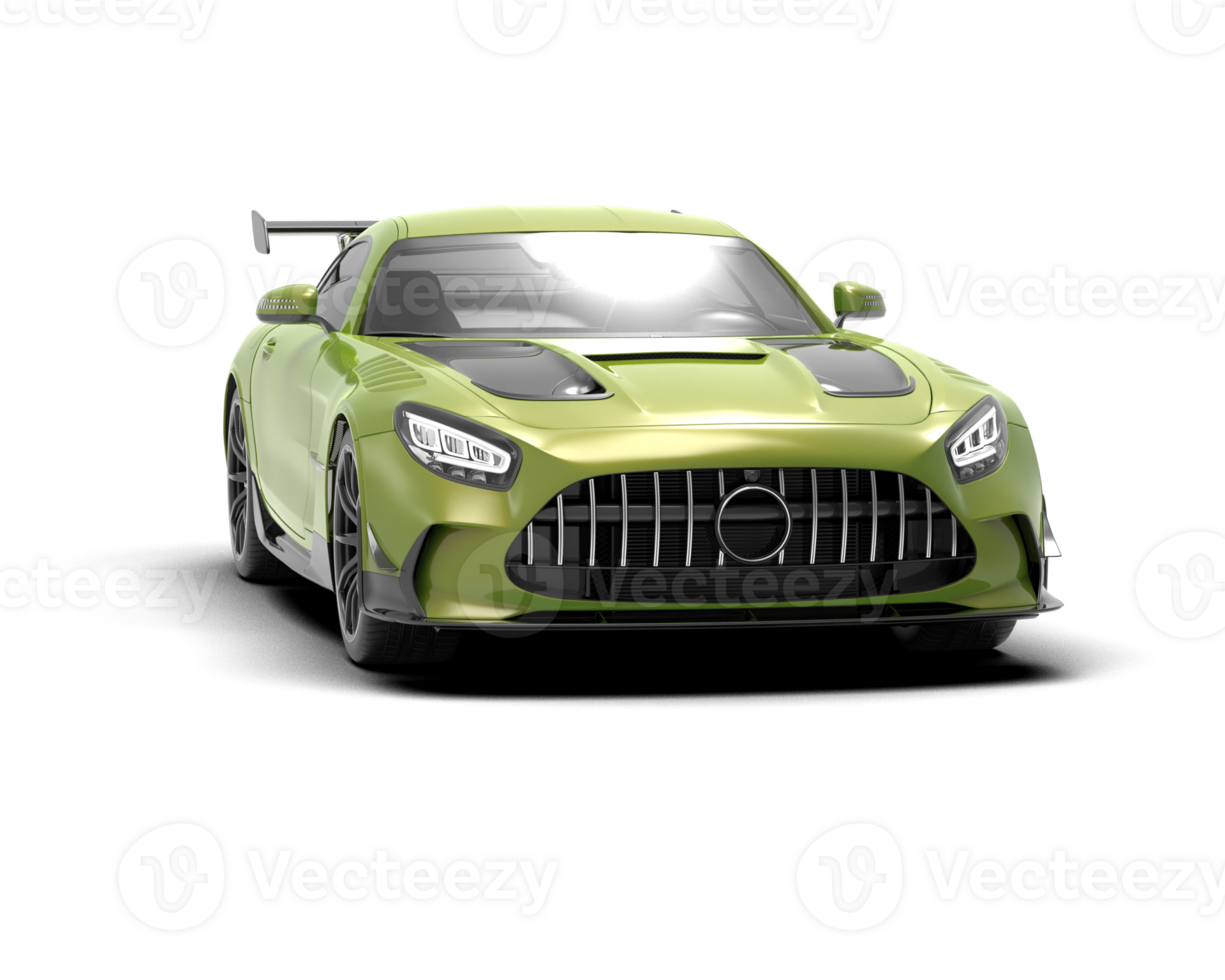 Realistic sport car isolated on background. 3d rendering - illustration png