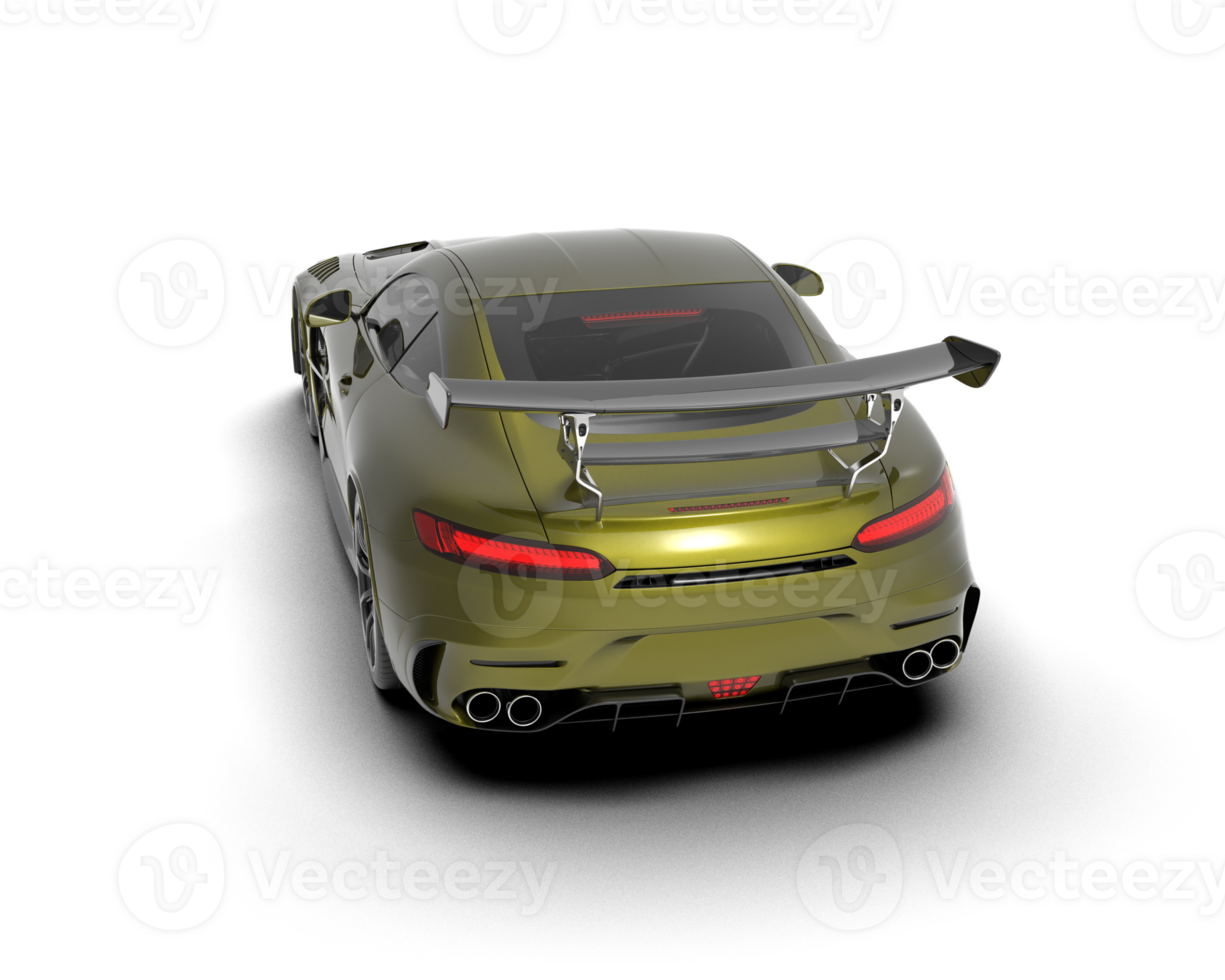 Realistic sport car isolated on background. 3d rendering - illustration png