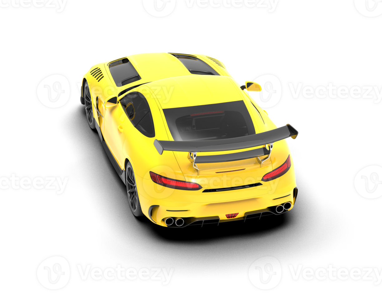 Realistic sport car isolated on background. 3d rendering - illustration png