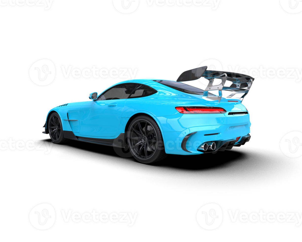 Realistic sport car isolated on background. 3d rendering - illustration png