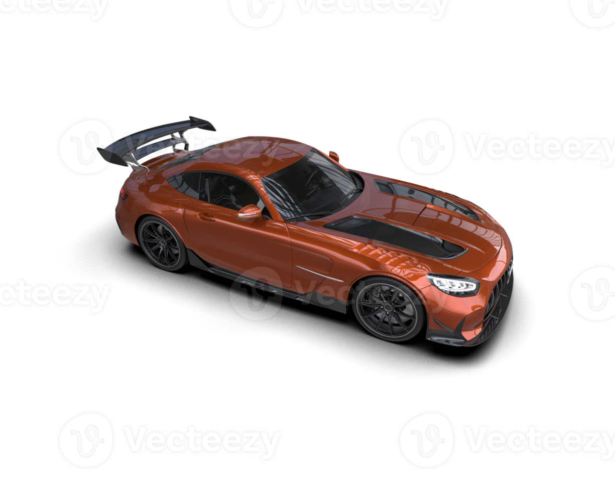 Realistic sport car isolated on background. 3d rendering - illustration png