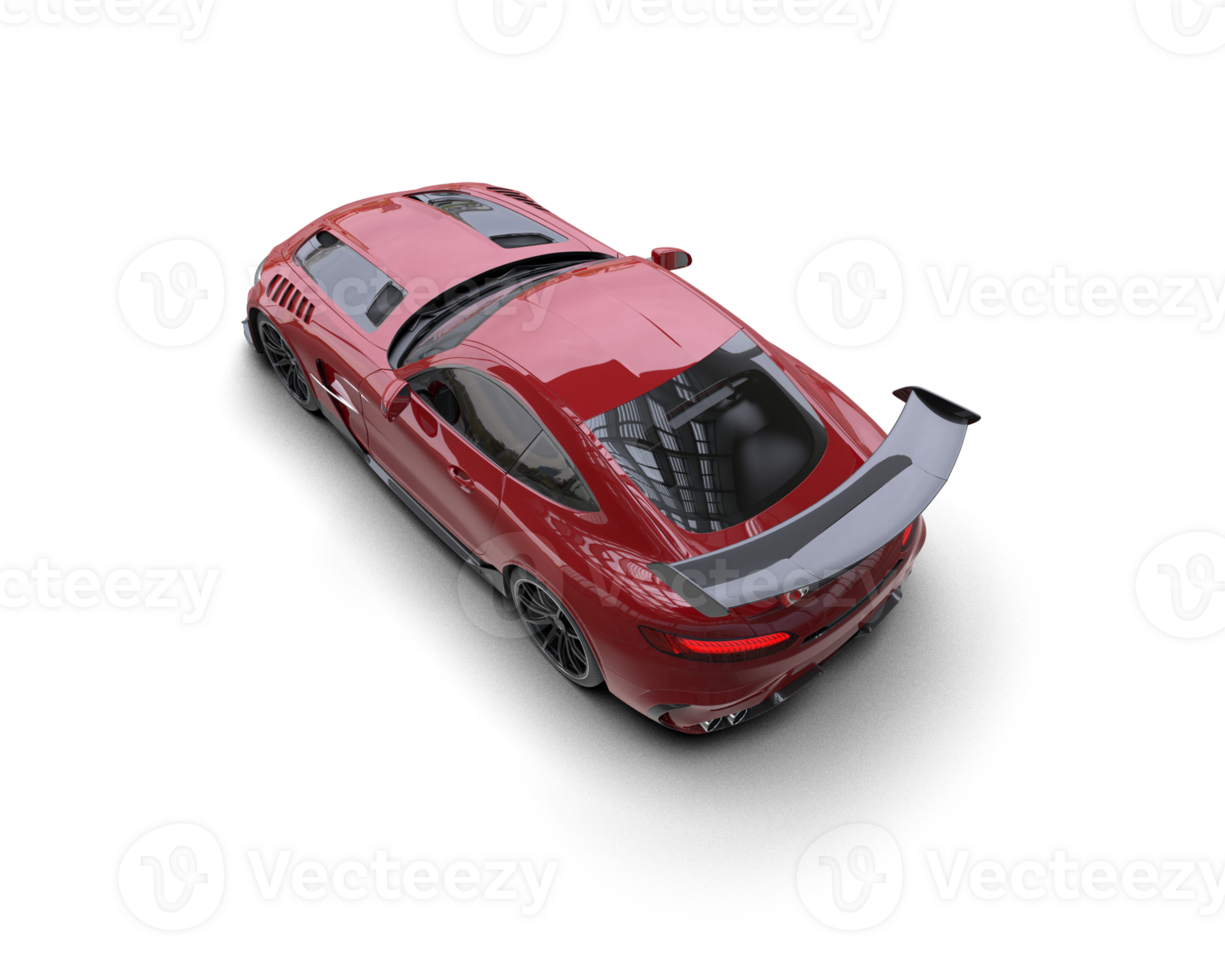 Realistic sport car isolated on background. 3d rendering - illustration png