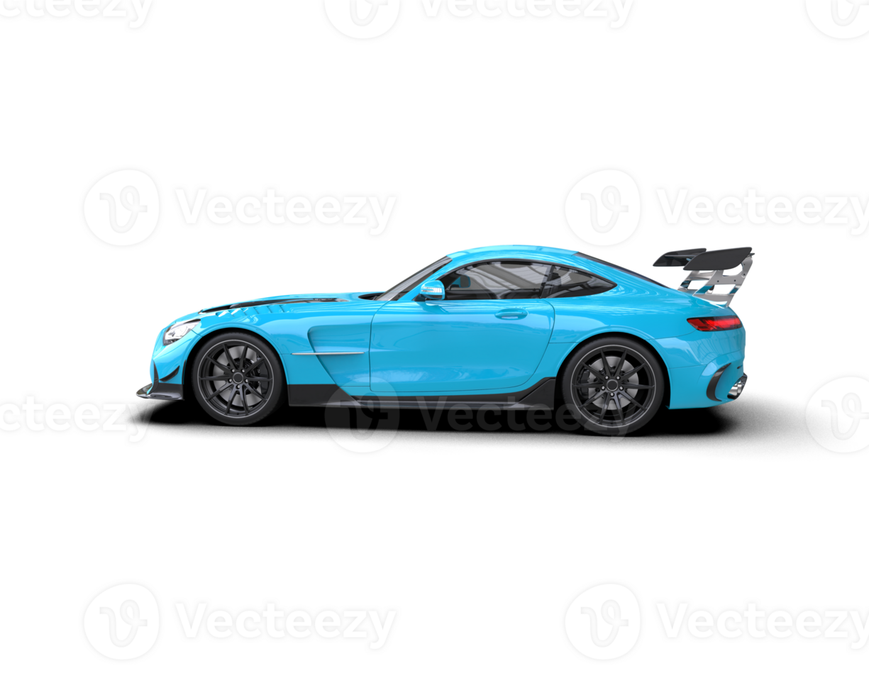 Realistic sport car isolated on background. 3d rendering - illustration png