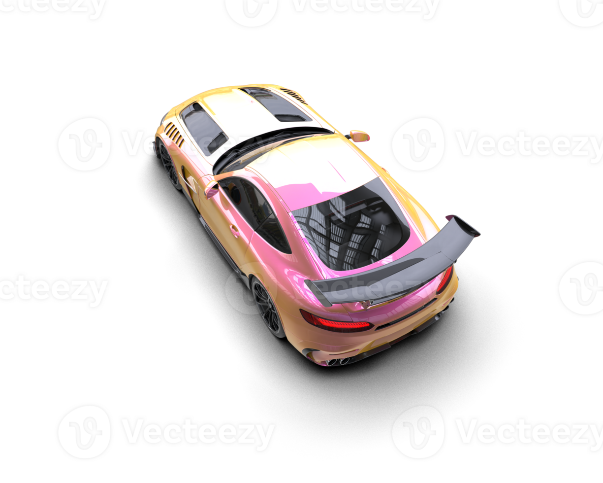 Realistic sport car isolated on background. 3d rendering - illustration png