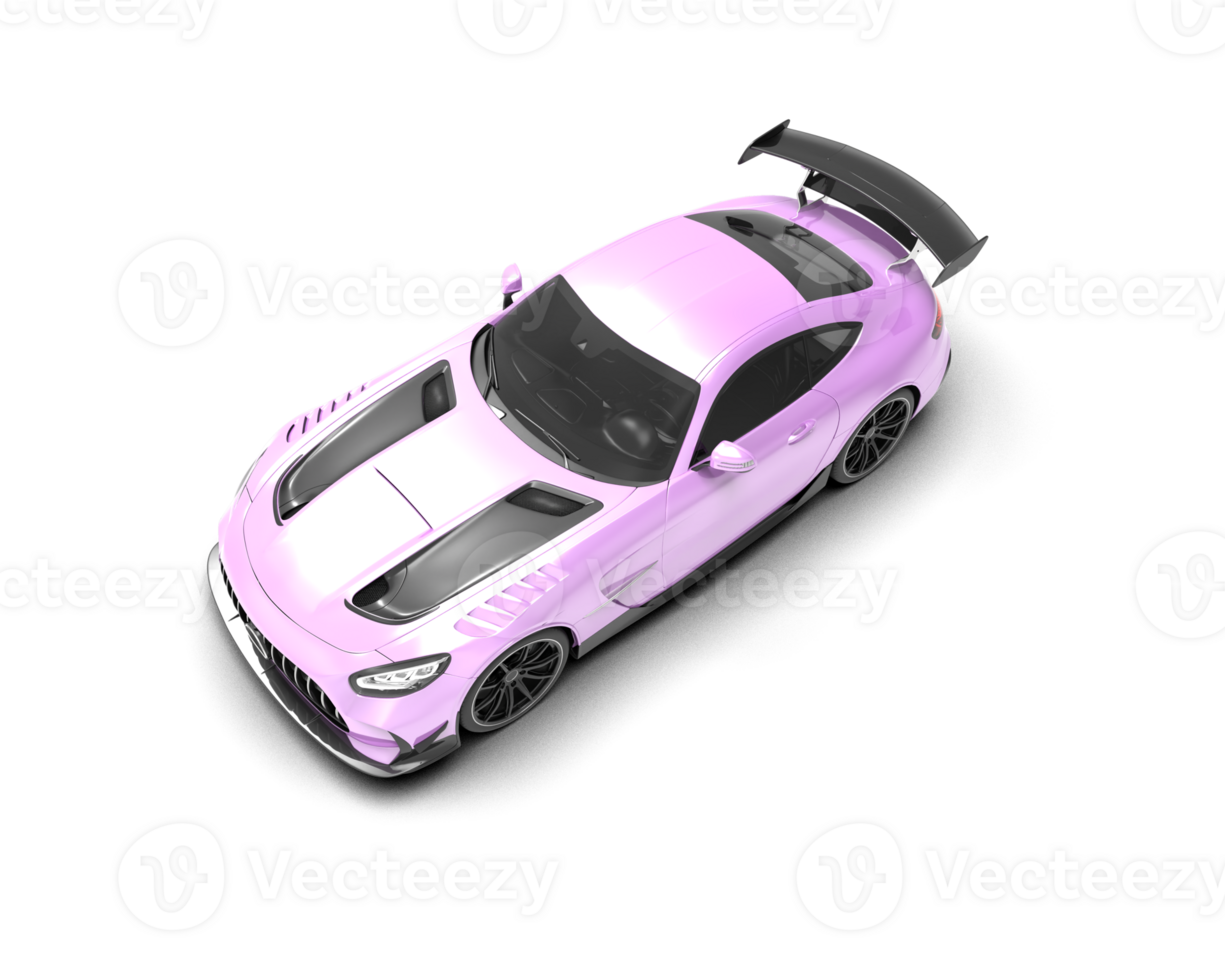 Realistic sport car isolated on background. 3d rendering - illustration png