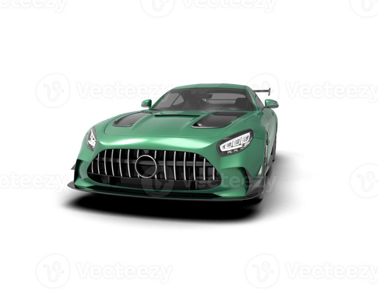 Realistic sport car isolated on background. 3d rendering - illustration png