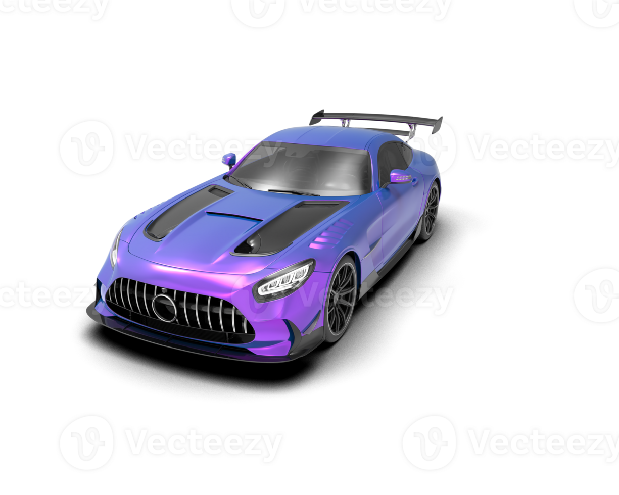 Realistic sport car isolated on background. 3d rendering - illustration png
