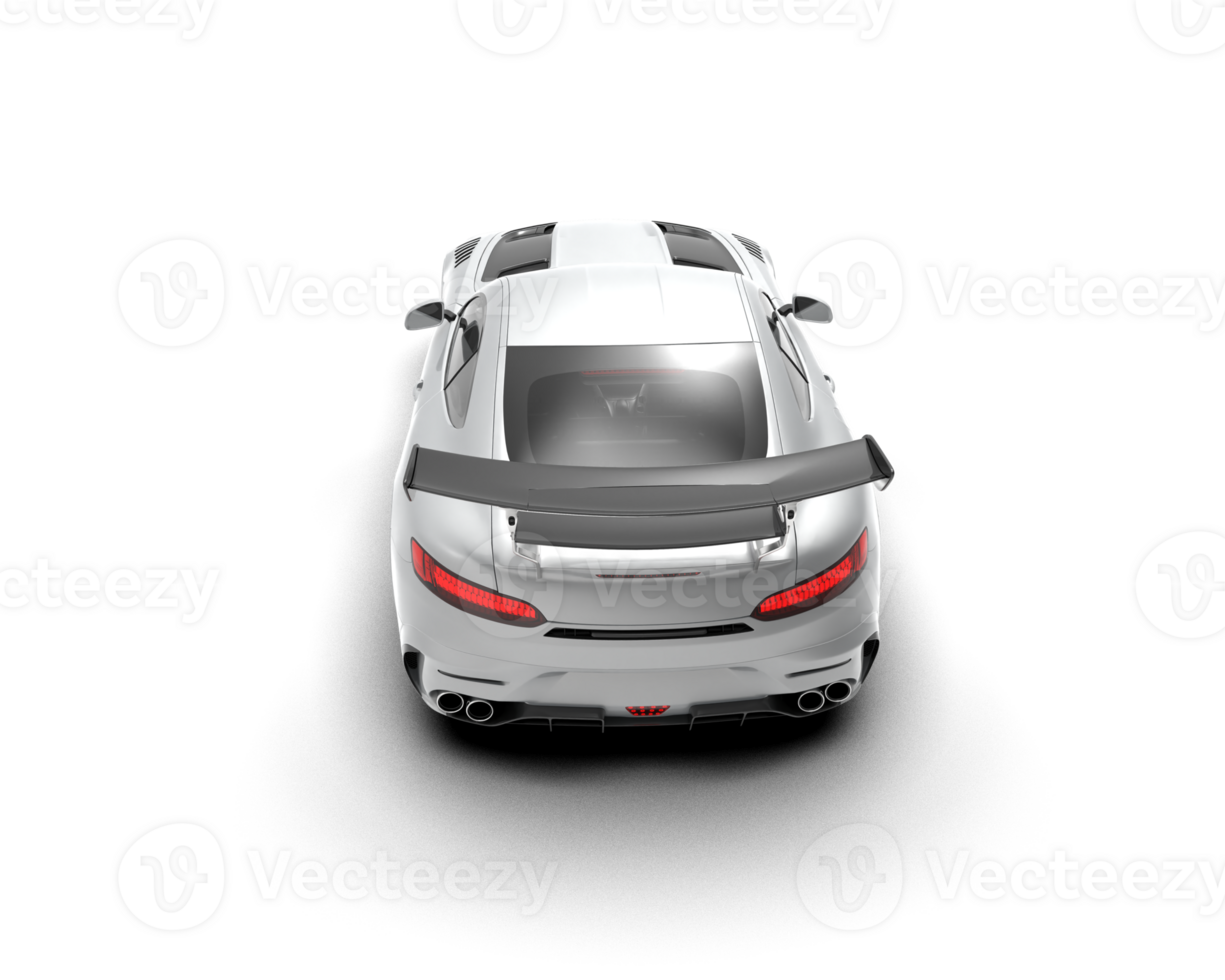 Realistic sport car isolated on background. 3d rendering - illustration png