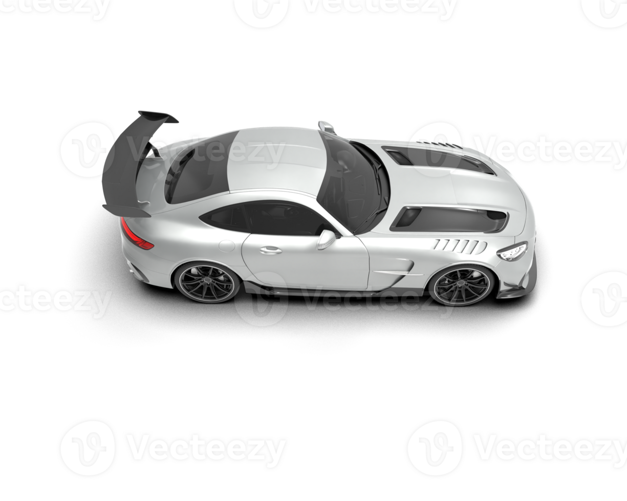 Realistic sport car isolated on background. 3d rendering - illustration png