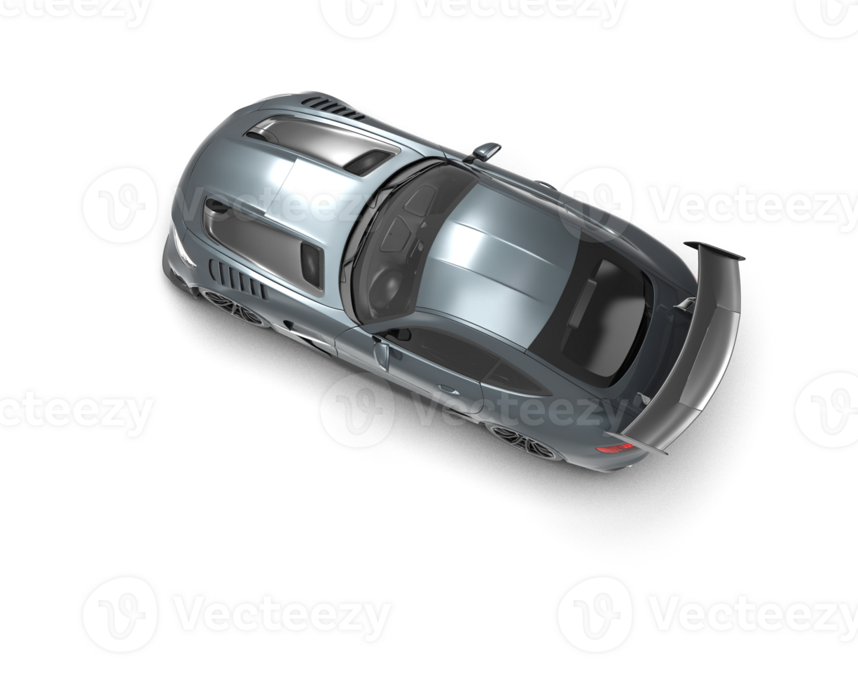 Realistic sport car isolated on background. 3d rendering - illustration png