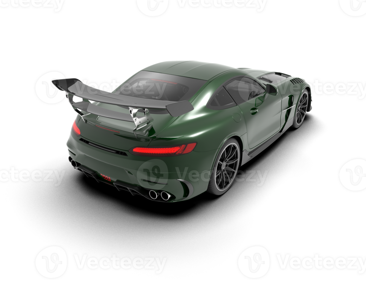 Realistic sport car isolated on background. 3d rendering - illustration png