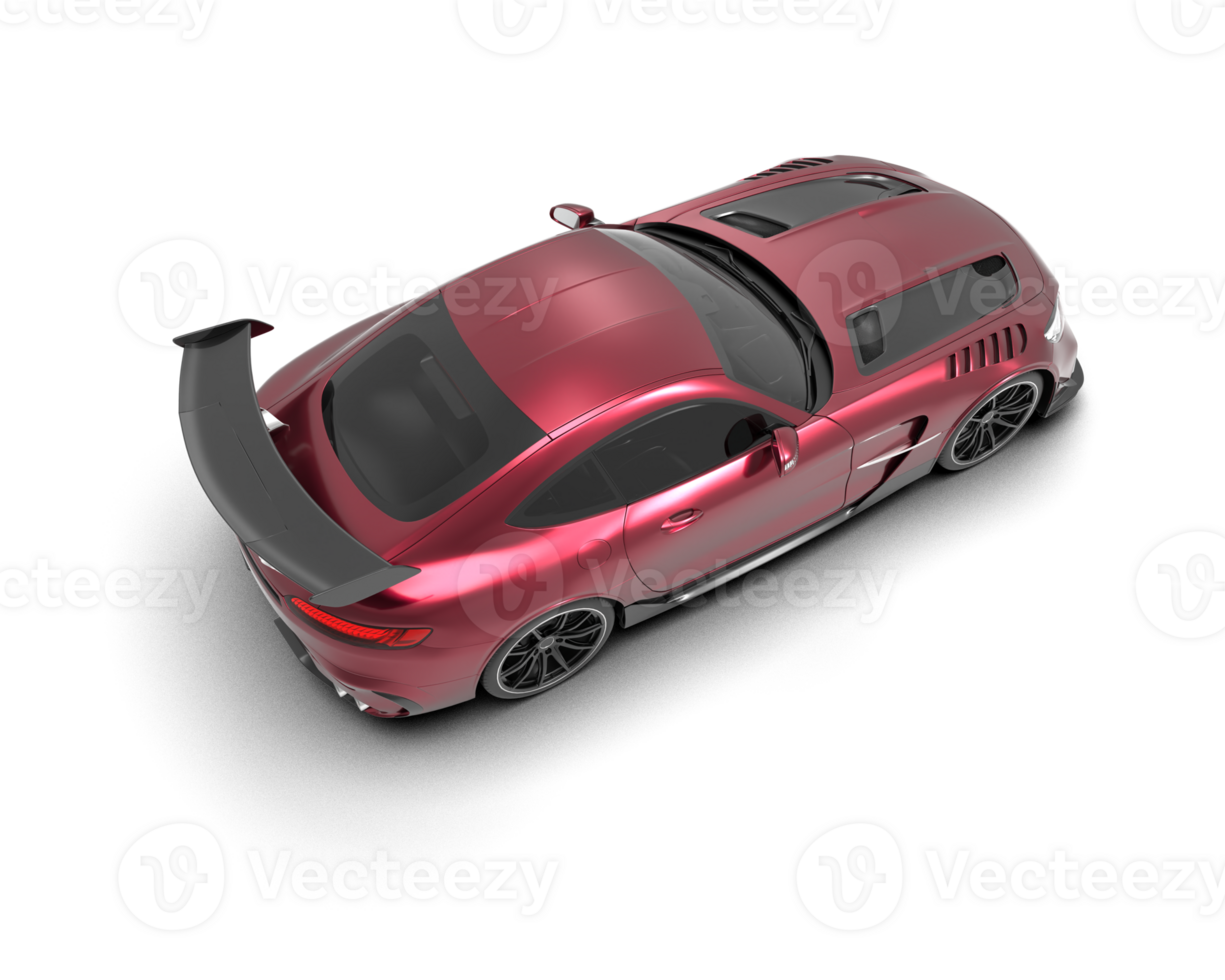Realistic sport car isolated on background. 3d rendering - illustration png