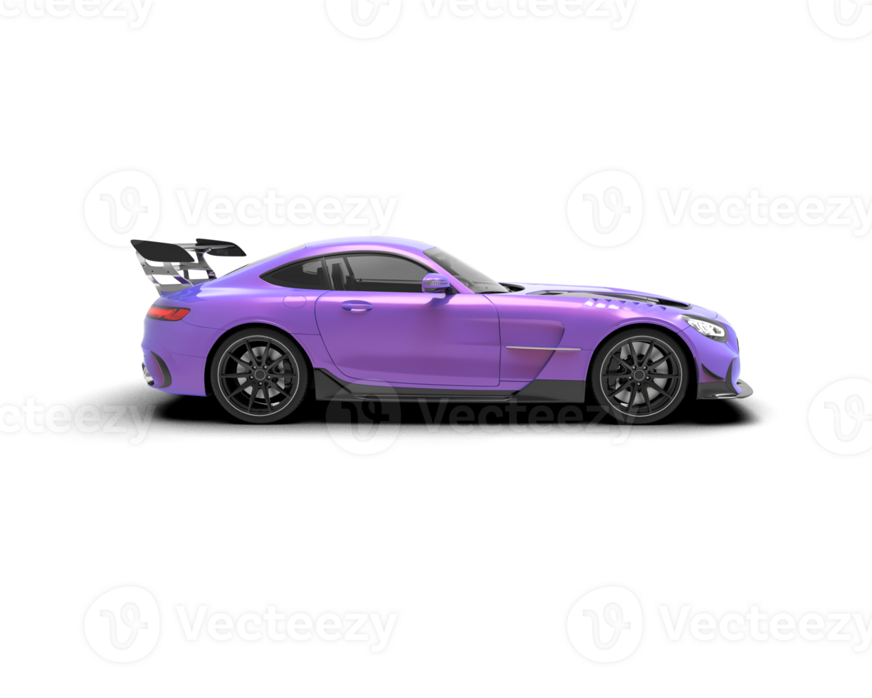 Realistic sport car isolated on background. 3d rendering - illustration png