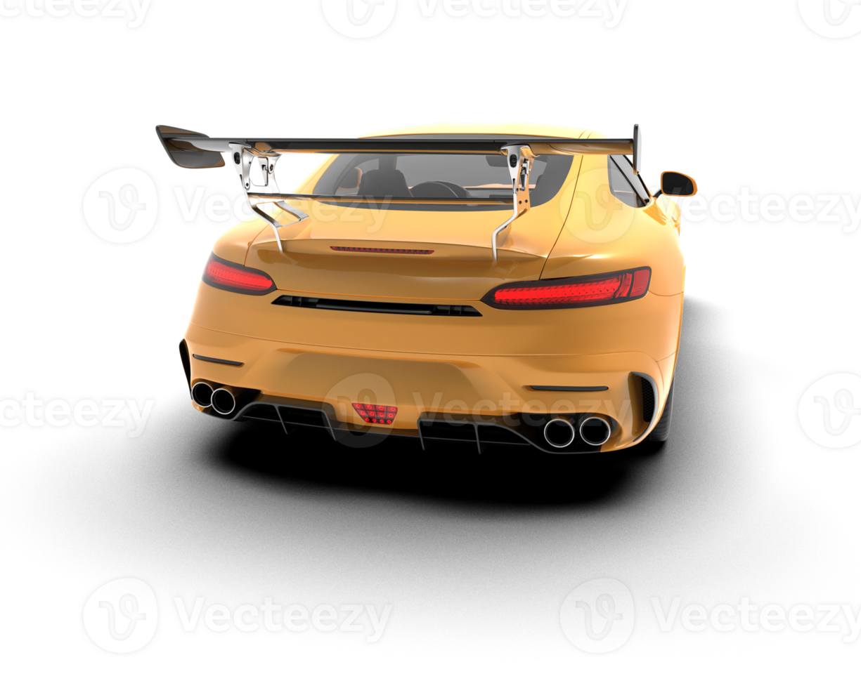 Realistic sport car isolated on background. 3d rendering - illustration png